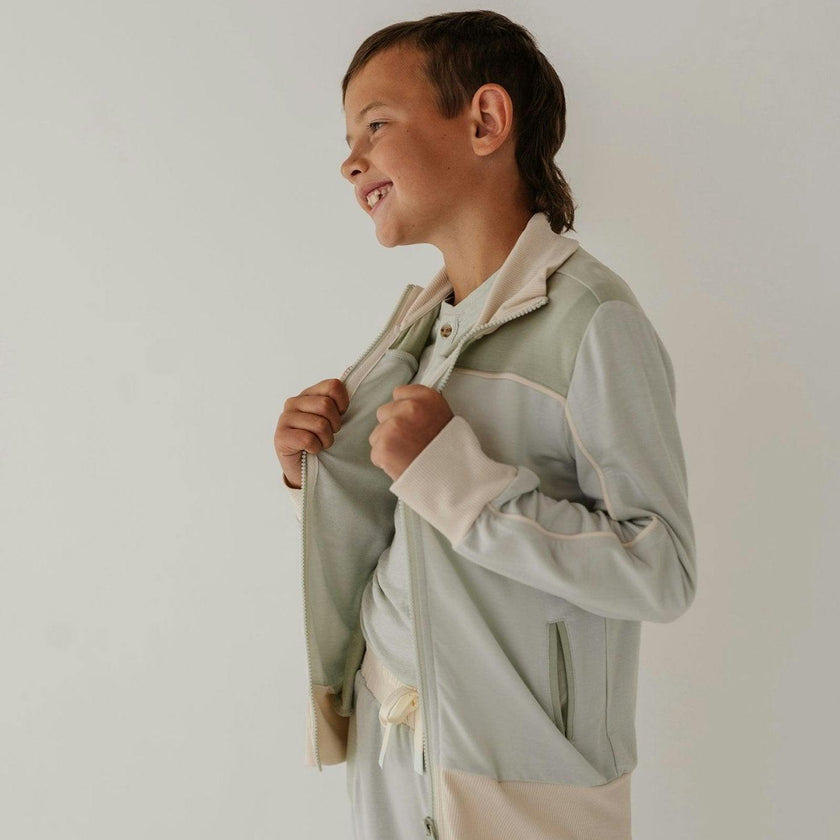 Track Zip Front Jacket Desert Sage