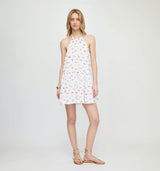 The Sol Tunic Dress - White Rainbow Fish