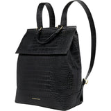Women's Vegan Leather Padded Laptop Sleeve Backpack