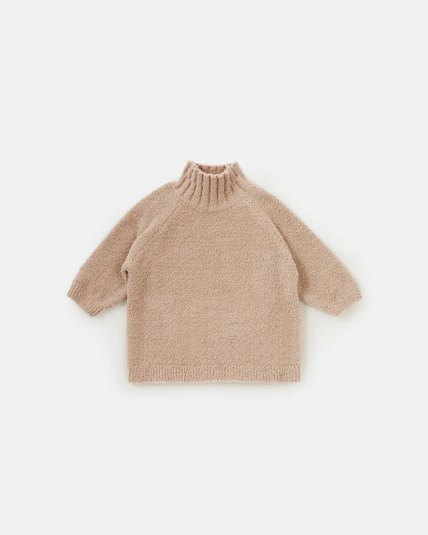 Boxy Mock Neck Sweater • Fuzzy