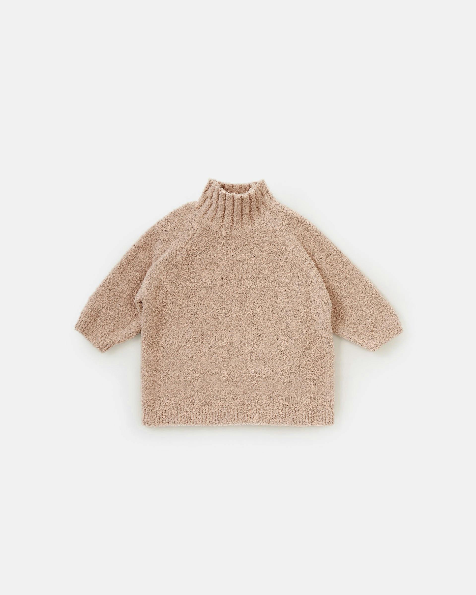 Boxy Mock Neck Sweater • Fuzzy
