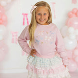 Floral & Bow Watercolor Sweatshirt