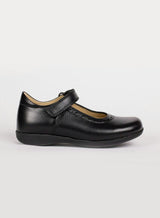 Hampton Classics Emma Wide Fit School Shoes in Black
