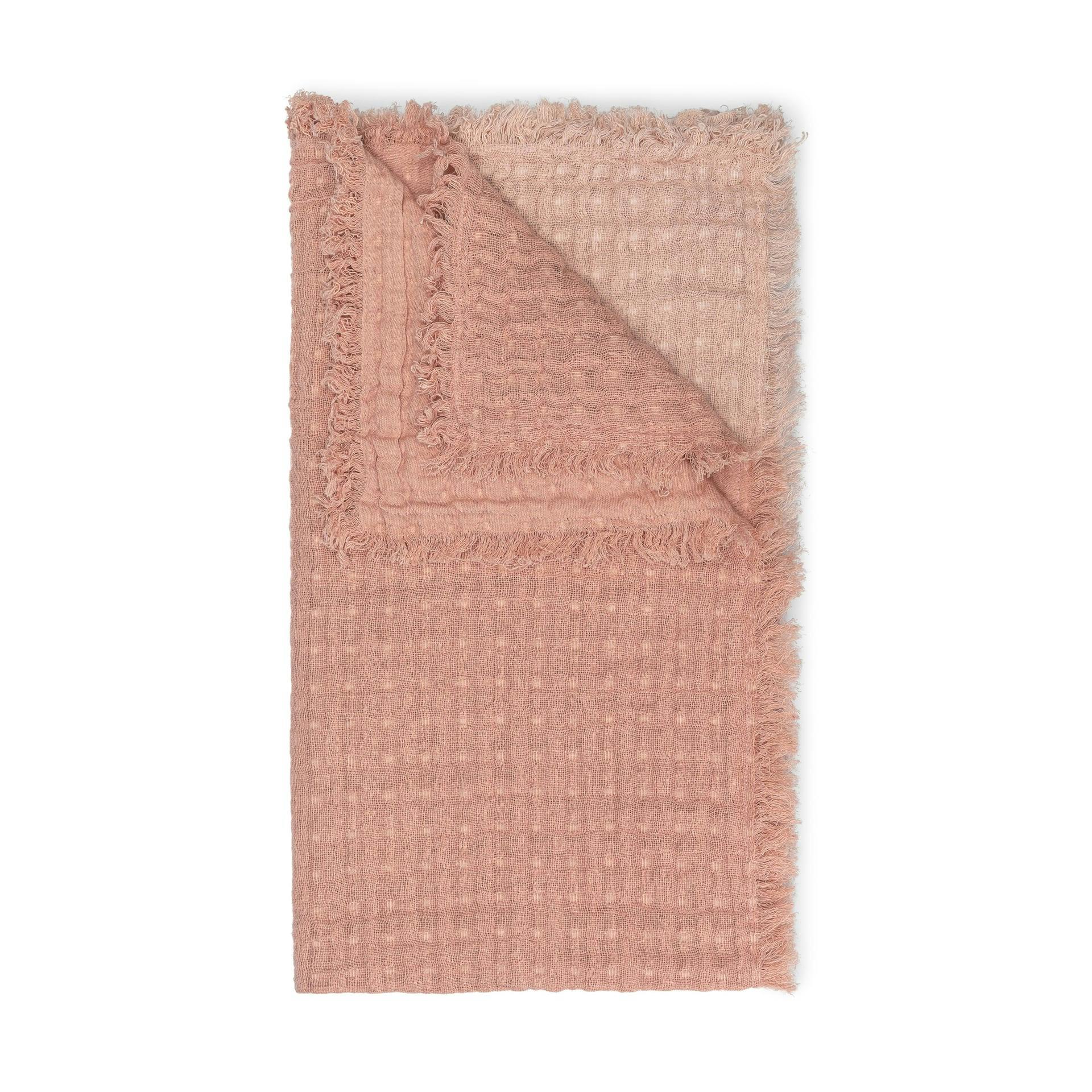 Multi-Layer Cotton Muslin Baby Blanket (Blush Ombre)