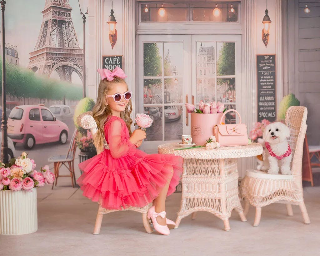 Parisian Rosé Tulle Party Dress