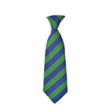 Cherwell Silk Neck Tie - Blue & Green Varsity Stripes