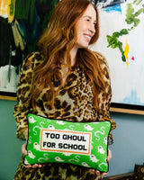 Too Ghoul Needlepoint Pillow