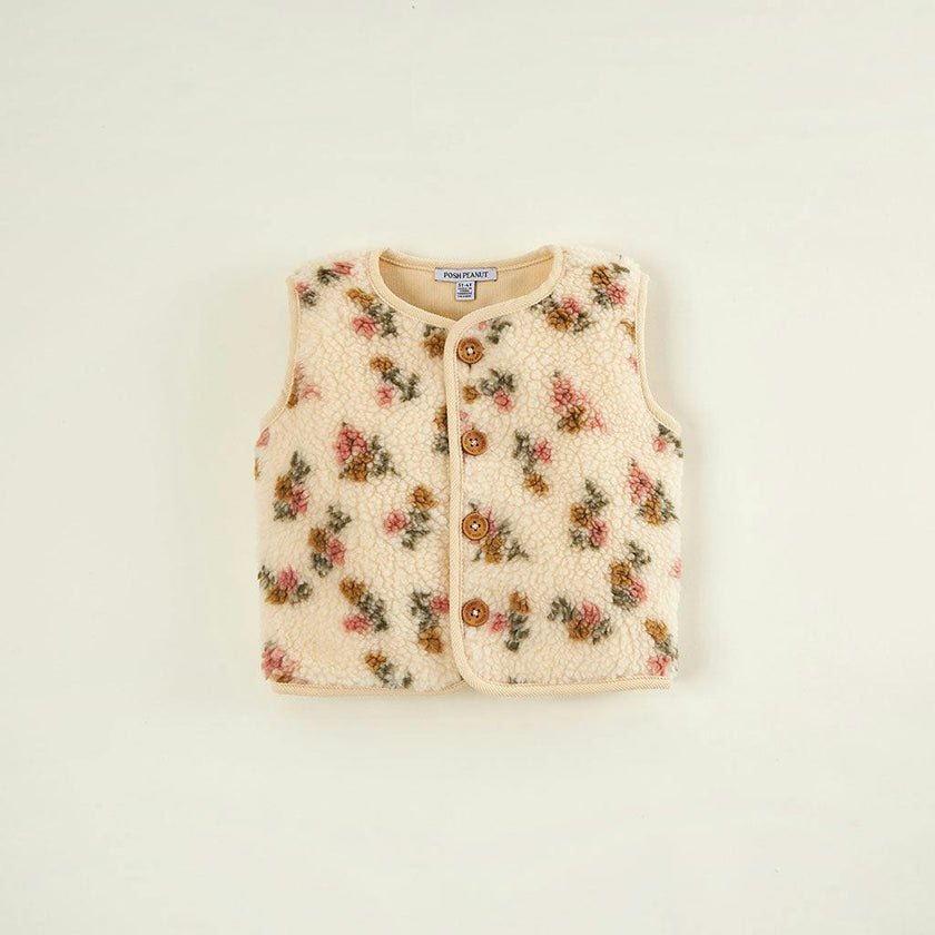 Amber Sherpa Corduroy Reversible Vest