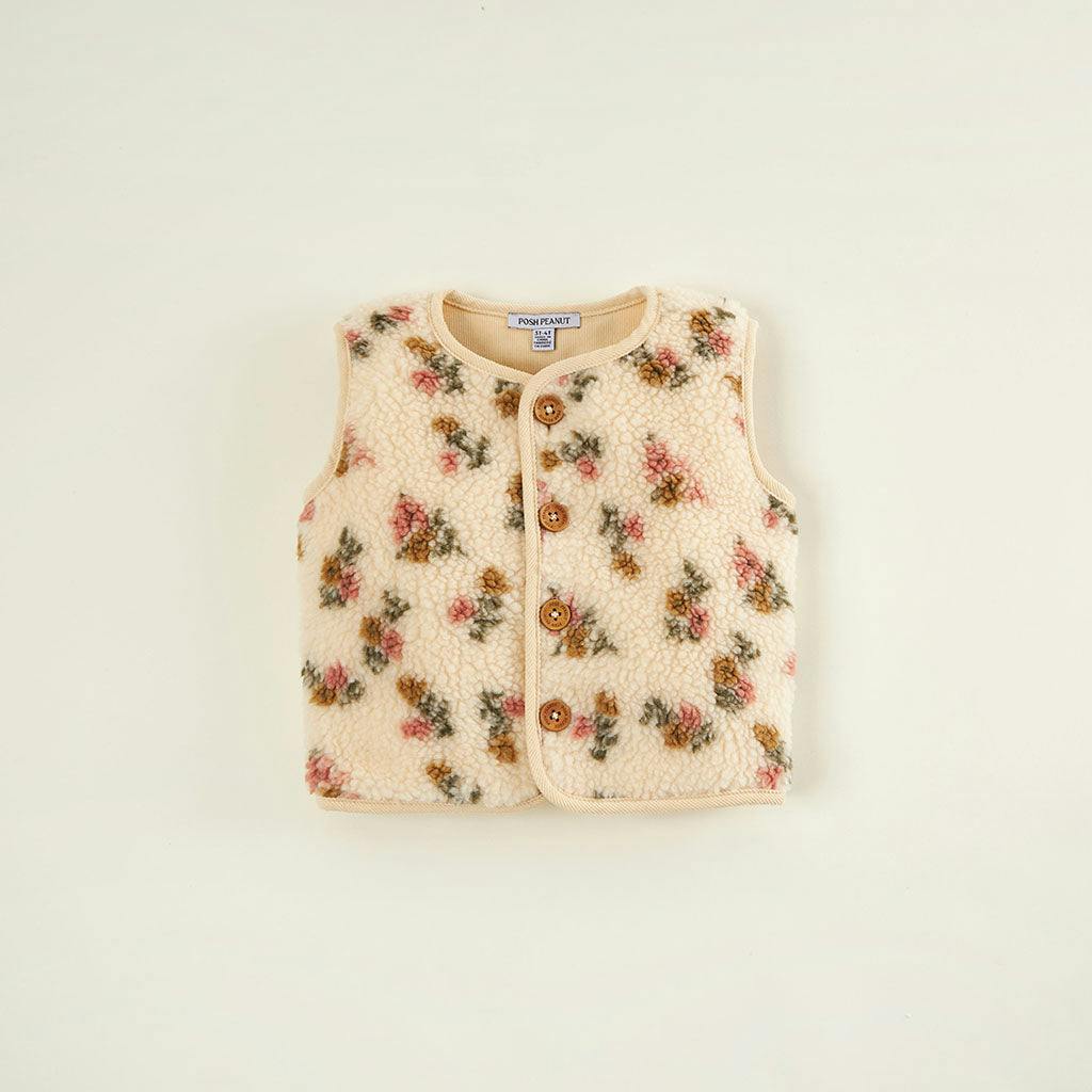 Amber Sherpa Corduroy Reversible Vest