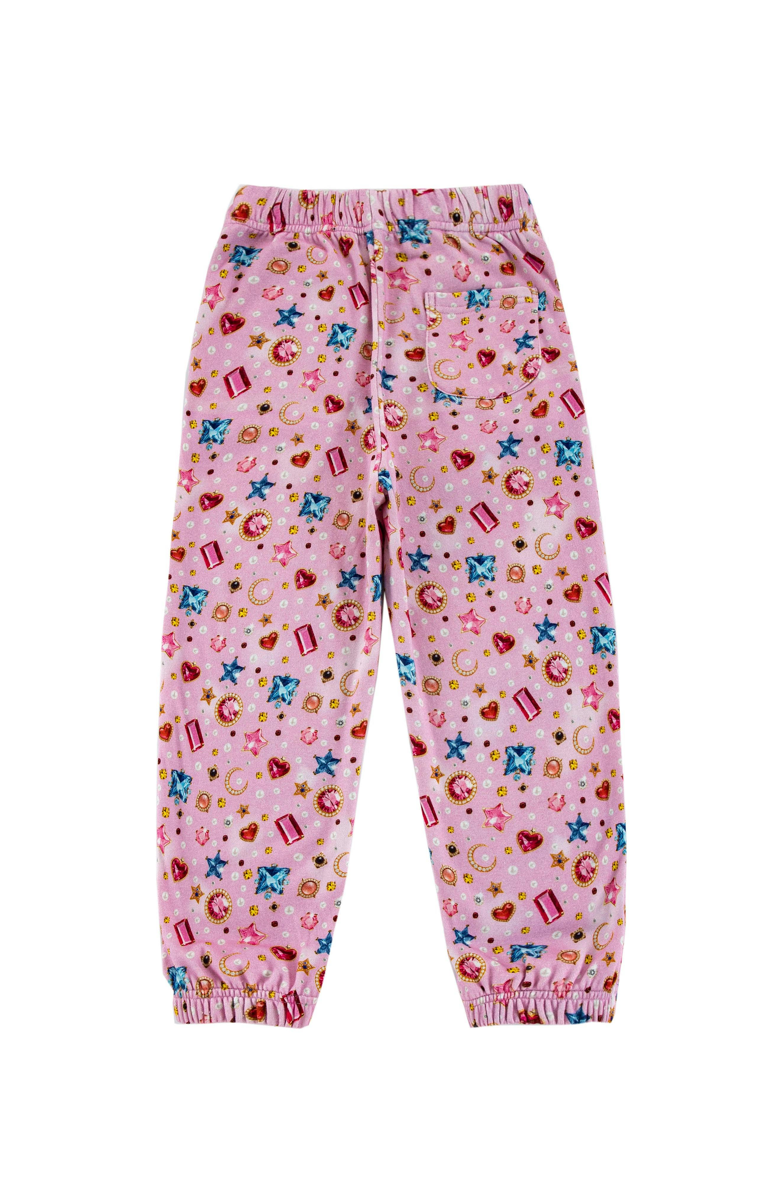 Soft Fleece Jogger, Gems and Pearls
