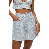 Sammie Paperbag Waist Warhol Print Shorts