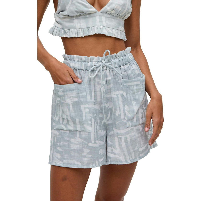 Sammie Paperbag Waist Warhol Print Shorts