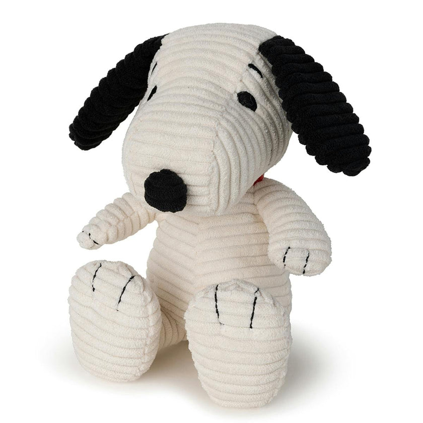 Plush PEANUTS SNOOPY ECO Corduroy Cream 7.5"