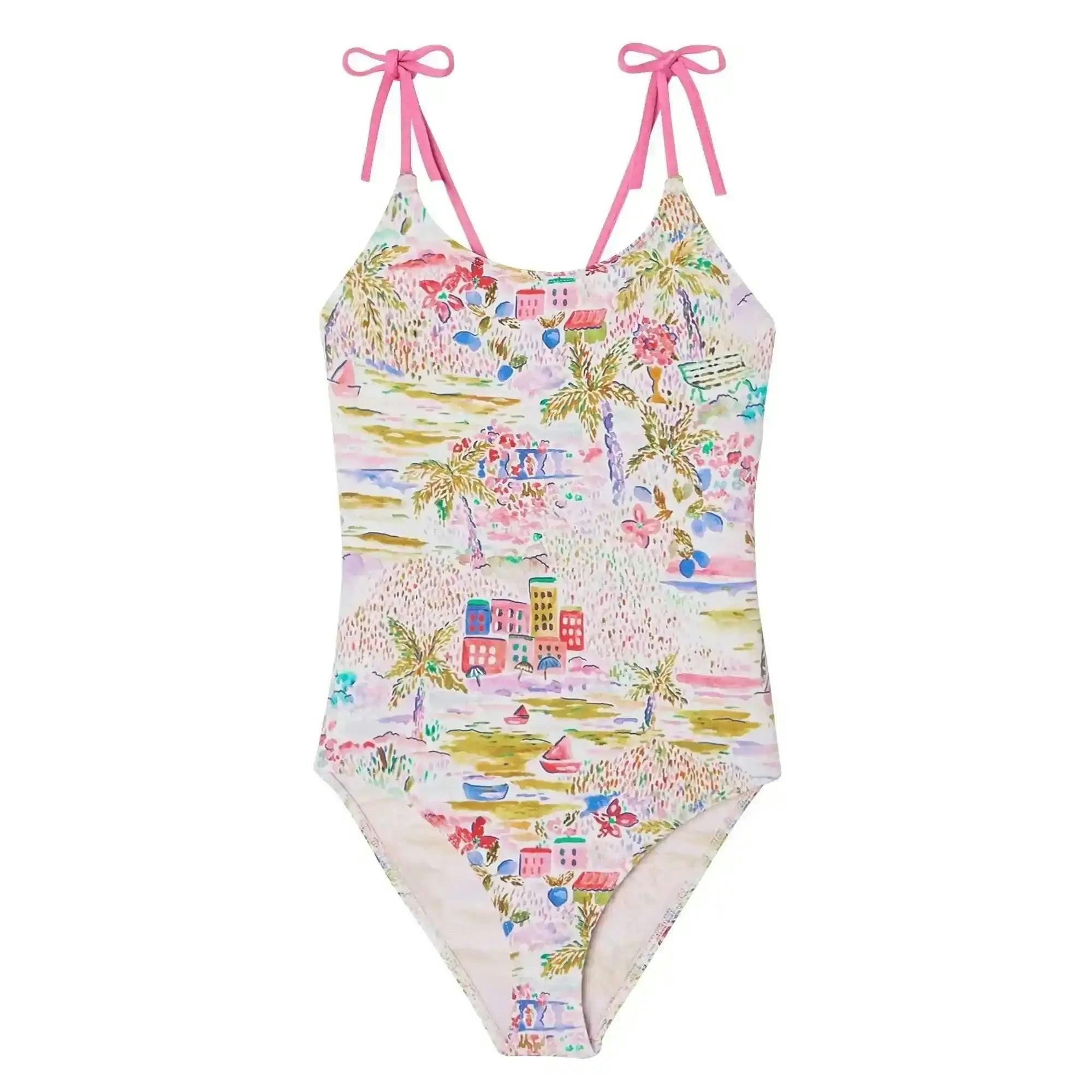 One-Piece UV Swimsuit, Pink