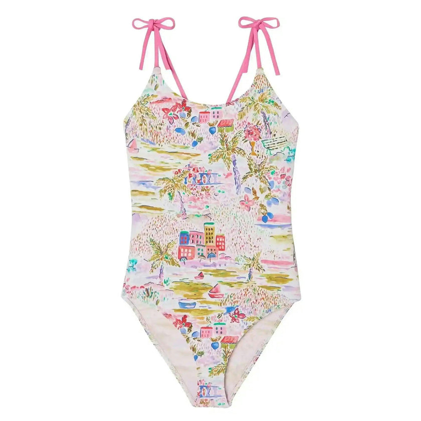 One-Piece UV Swimsuit, Pink