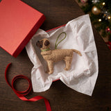 Mastiff Dog Hand Knit Christmas Ornament