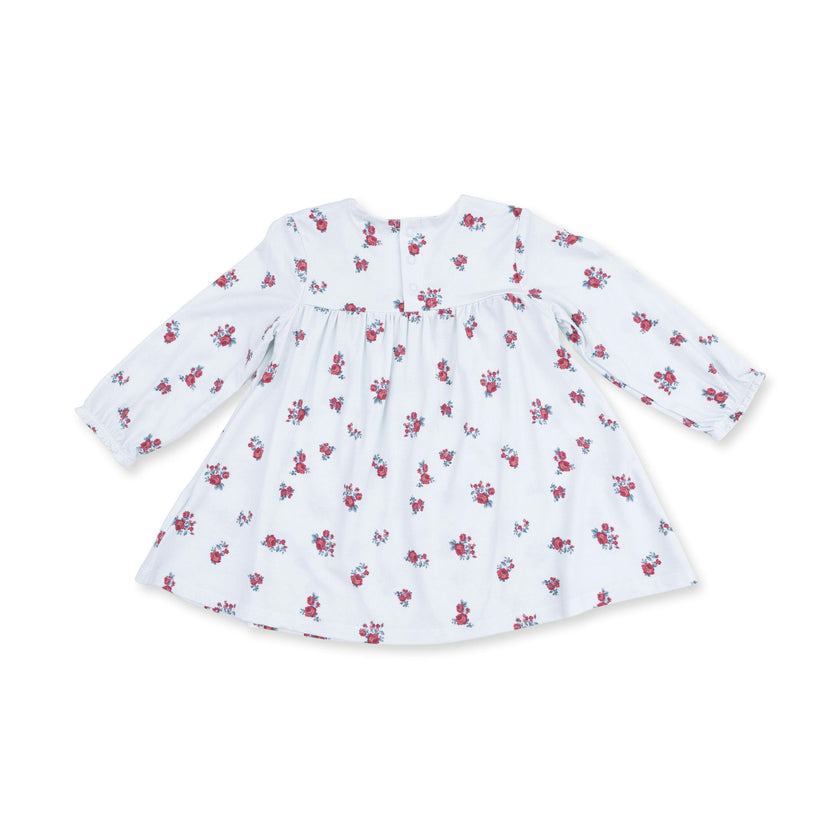 Alyssa Floral - Smocked Ruffle Long Sleeve Dress and Legging