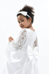 White Arcadia Satin Dress