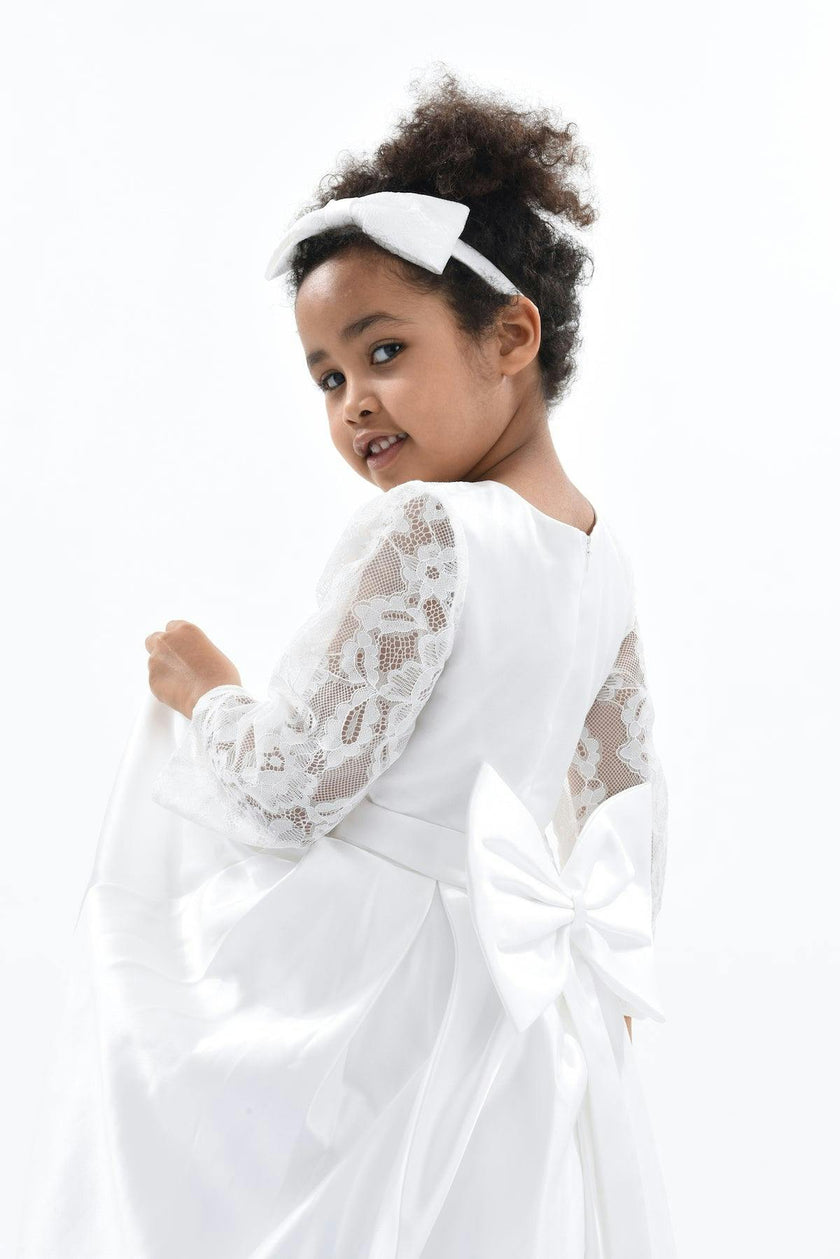 White Arcadia Satin Dress