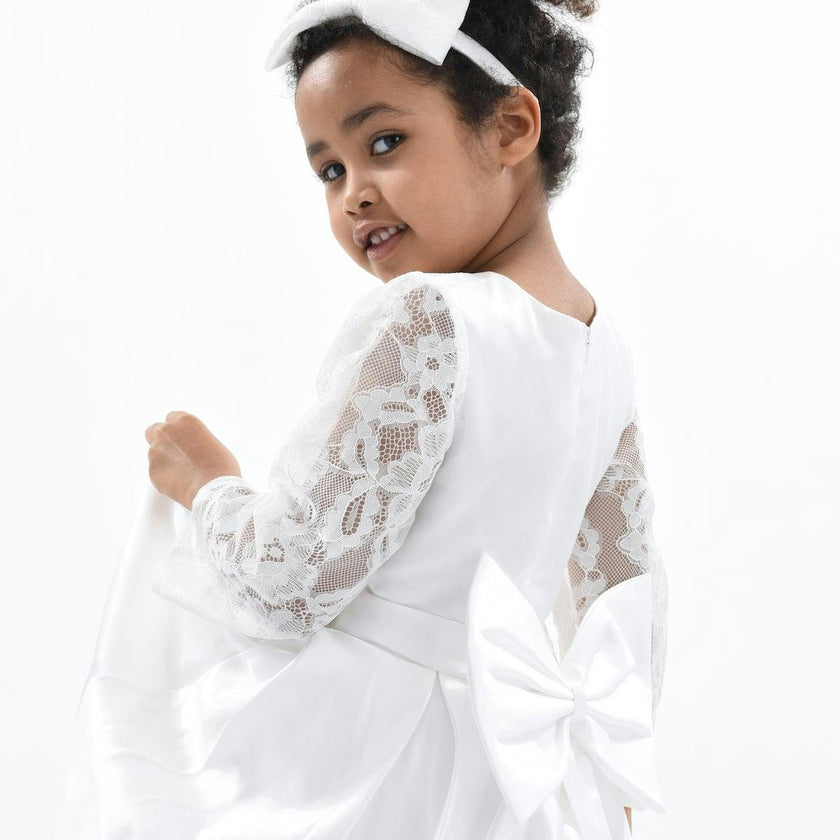 White Arcadia Satin Dress