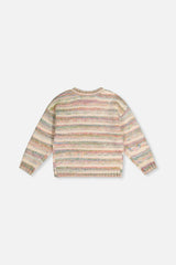 Knitted Cardigan Mauve and Blue Knitwear