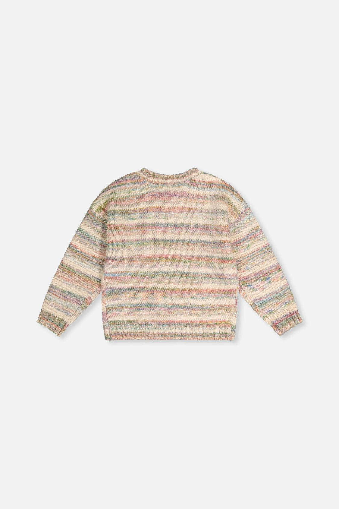 Knitted Cardigan Mauve and Blue Knitwear