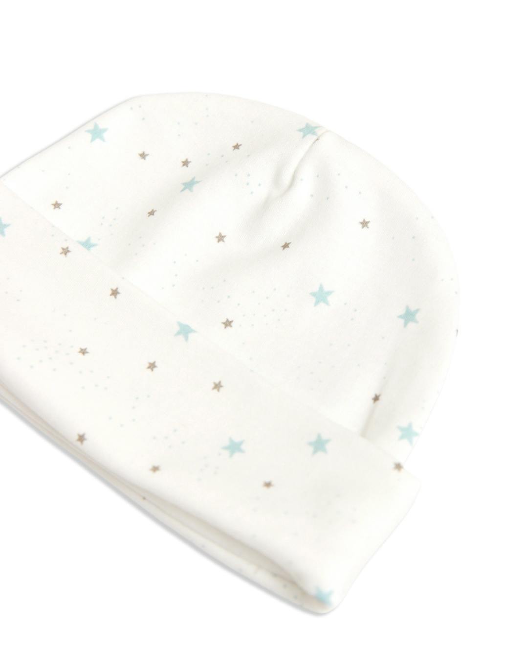 Stars Newborn Hat in Pima Cotton