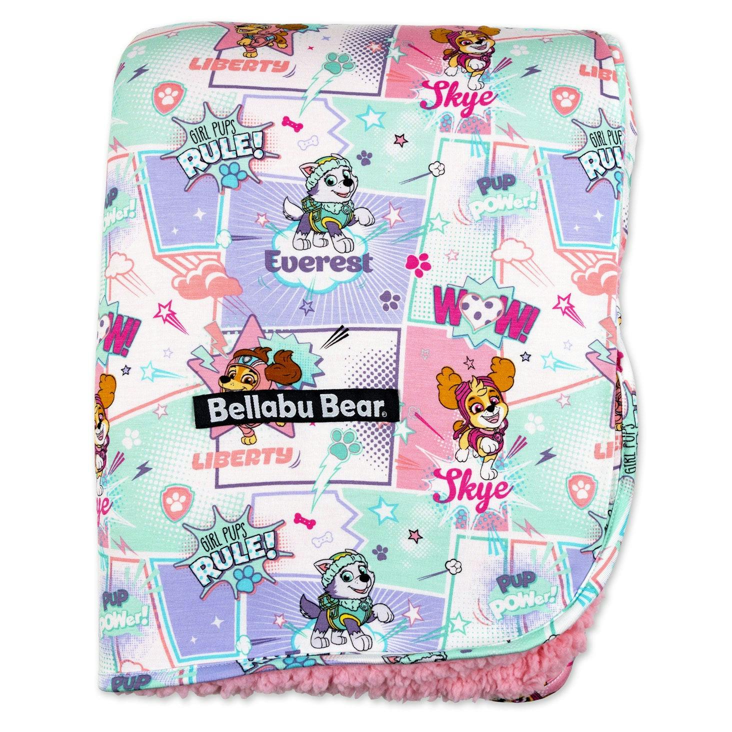 PAW Patrol: Comic Girl Pups Bamboo Sherpa Blanket