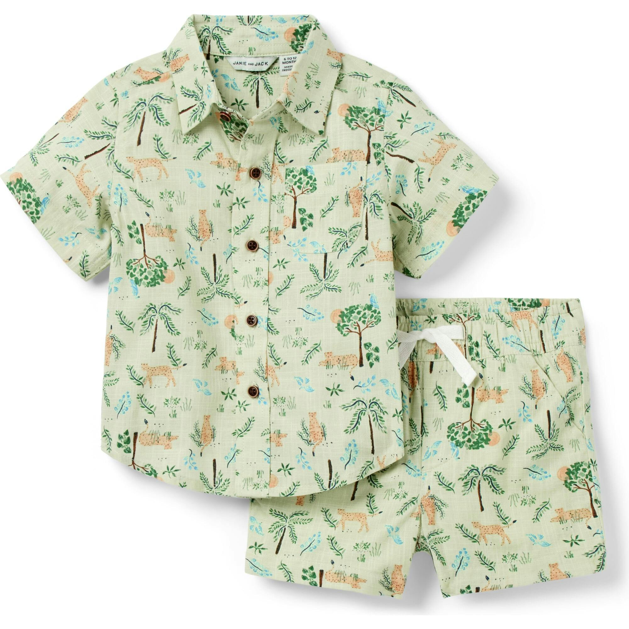 The Cabana Matching Baby Set, Green