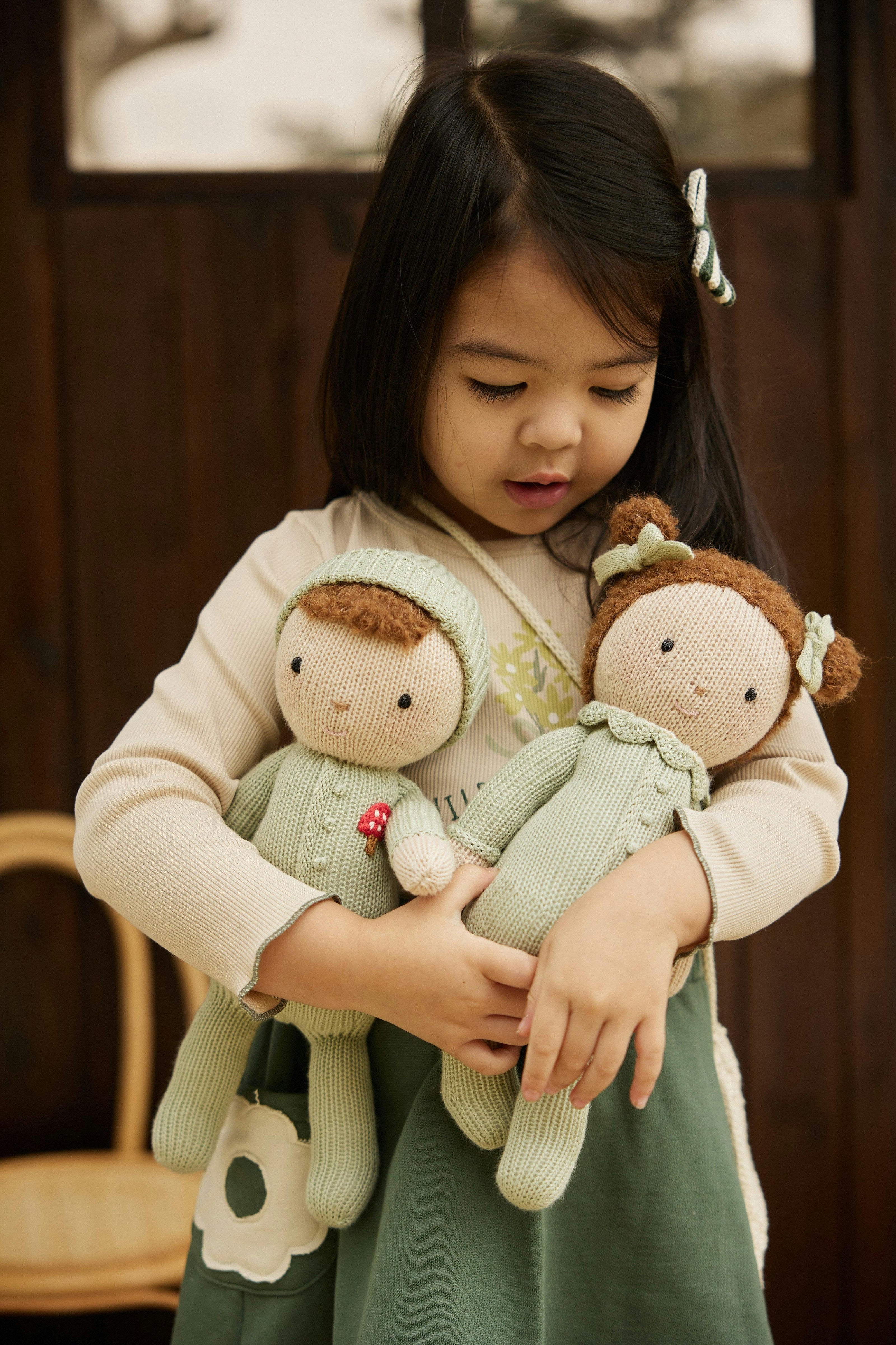 Baby Emily doll light green - 11