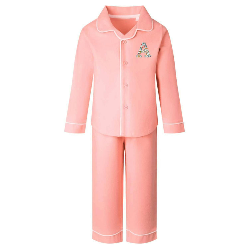 Liberty of London children's personalised classic pyjamas - pink
