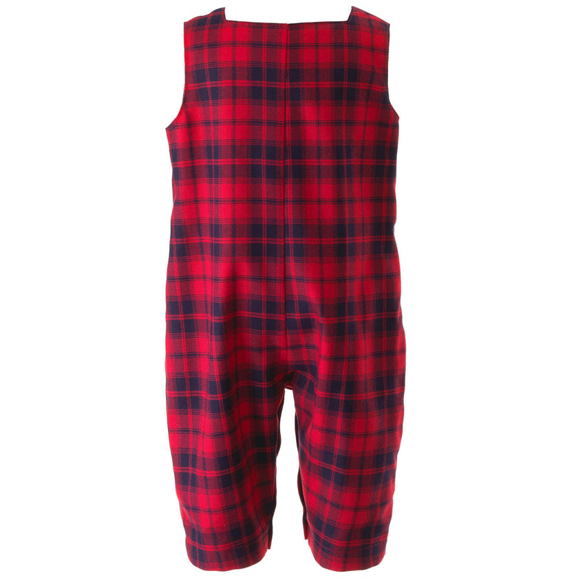 Gingerbread Smocked Overalls