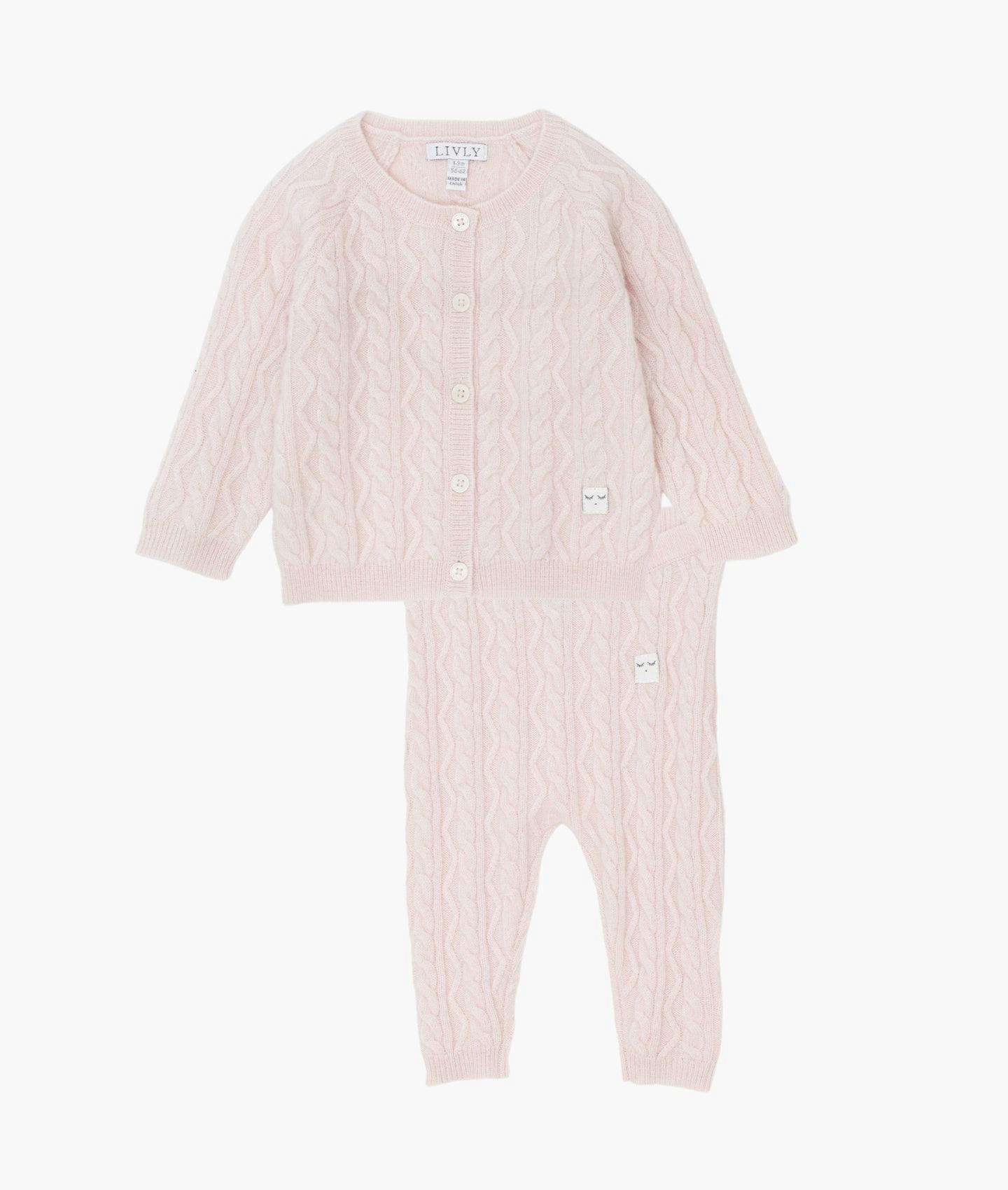Cashmere Cable Knit set