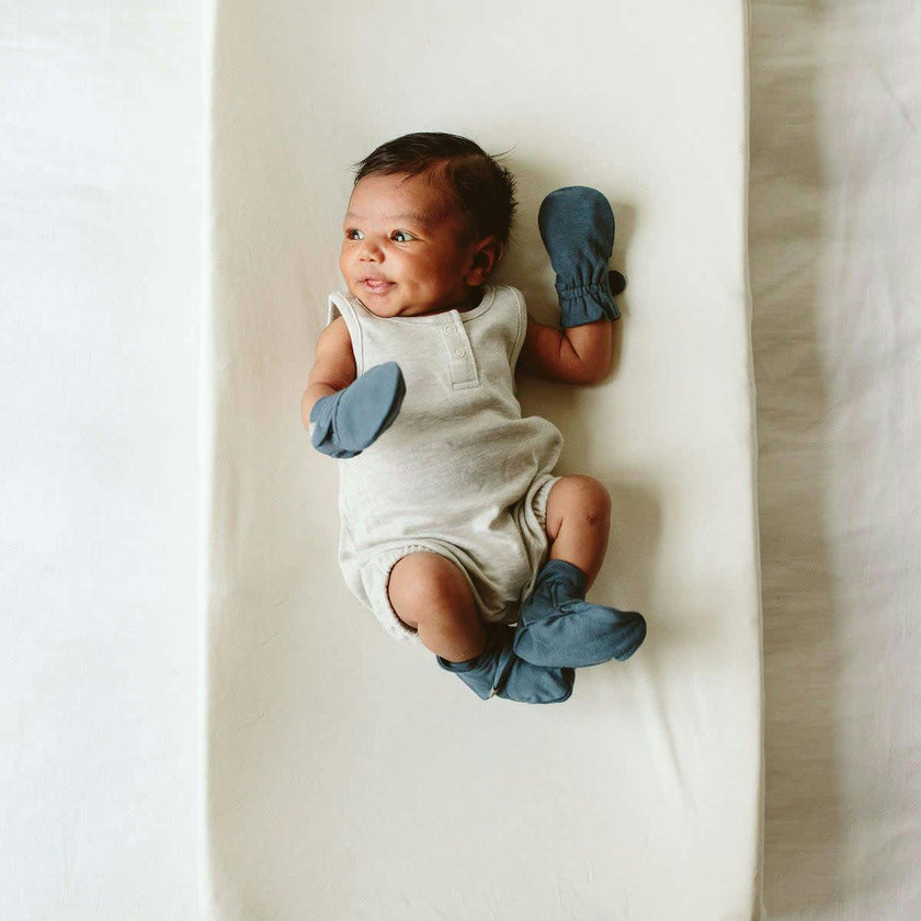 STAY ON BOOTS | ROSE — Bamboo Organic Cotton Blend, 0–12M
