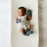 PREEMIE STAY ON BOOTS | MIDNIGHT — Bamboo Organic Cotton Blend, NICU Approved Preemie Size