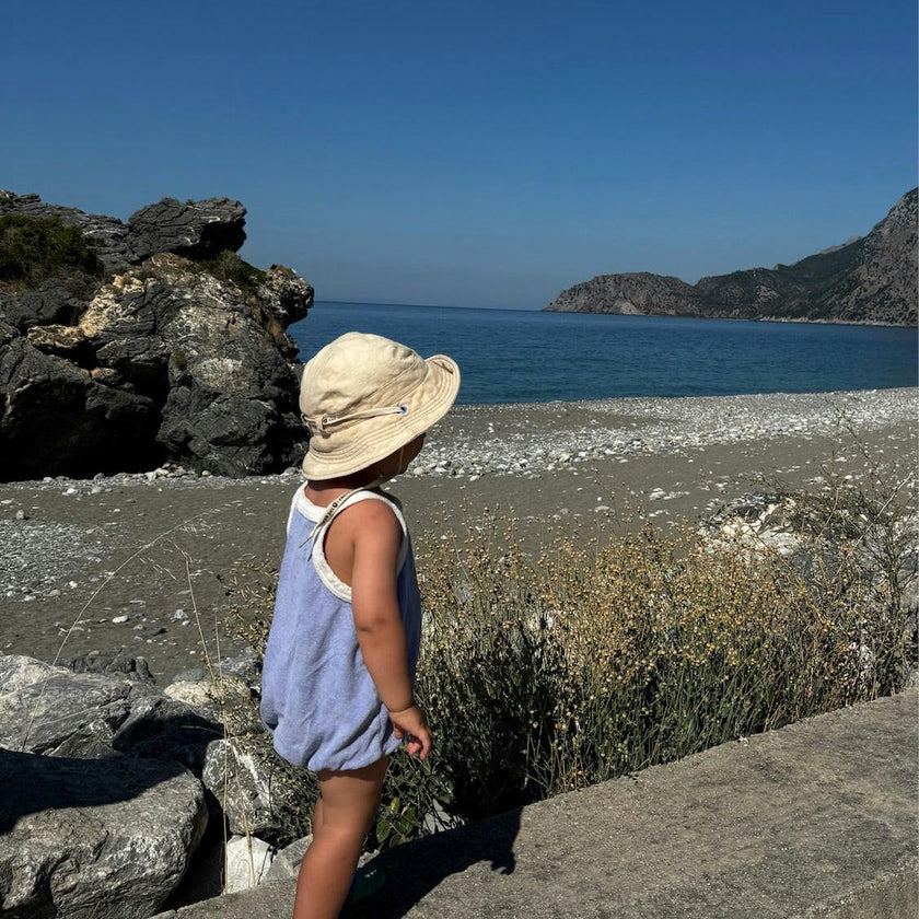 children's terry romper - berry breeze