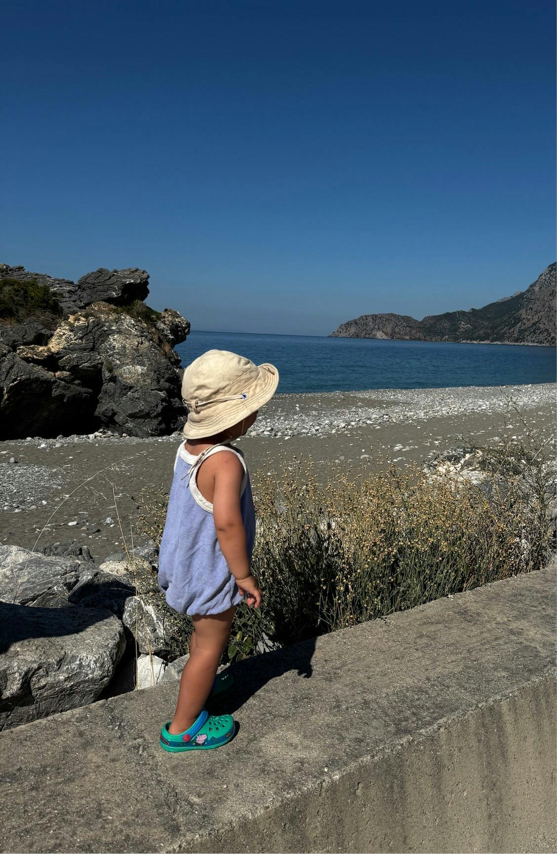 children's terry romper - berry breeze