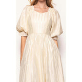Tindra Dress in Cream Sequin