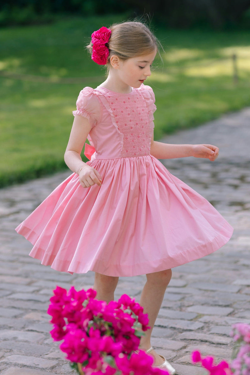 Camelia Pink Organza Sleeve Dress