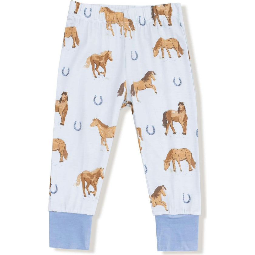 Horses - Pink - Long Sleeve Loungewear Set