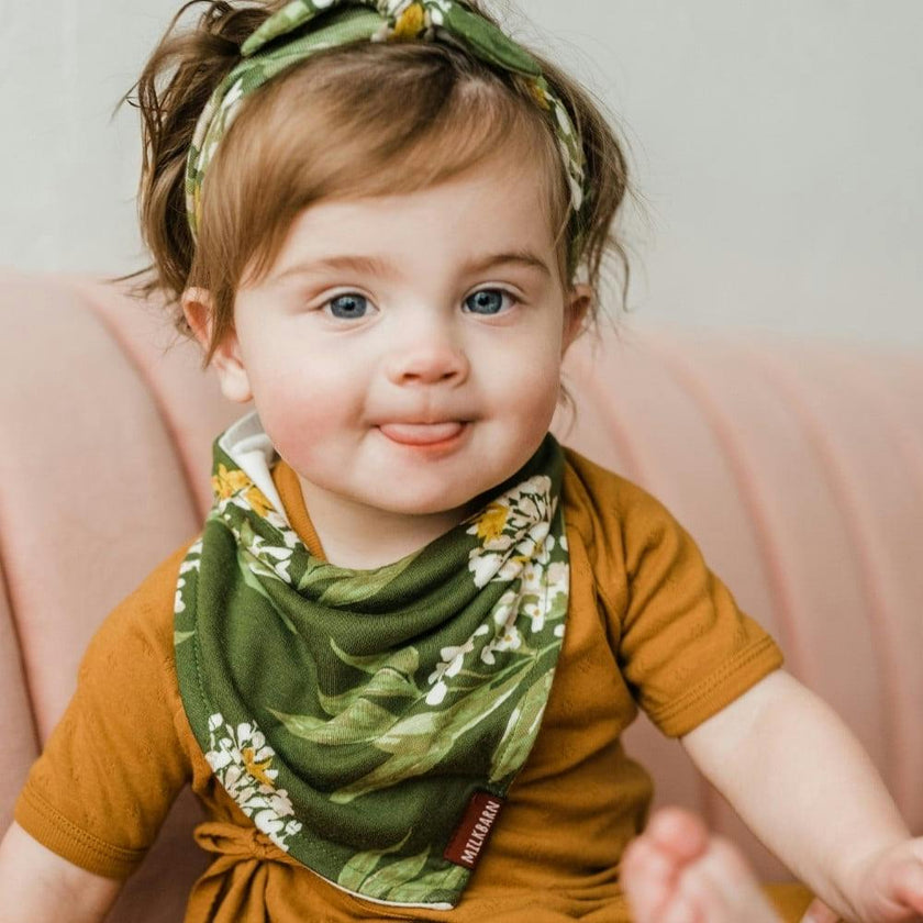 Highland Cow Bamboo Three-Layer Kerchief Bib