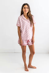 Lemons Woman's Pima Cotton Short Pajama Set