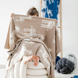 Reversible Baby Blanket Set