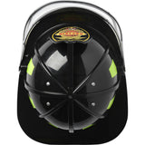 Adult Firefighter Helmet w/Visor Black