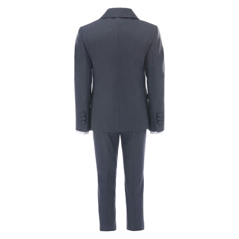 Steel Blue 5pc Peak Lapel Tuxedo