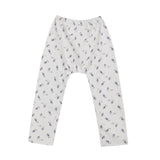 White Feather Cotton Pajama Set