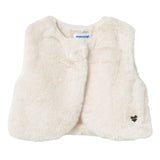 White Faux Fur Vest