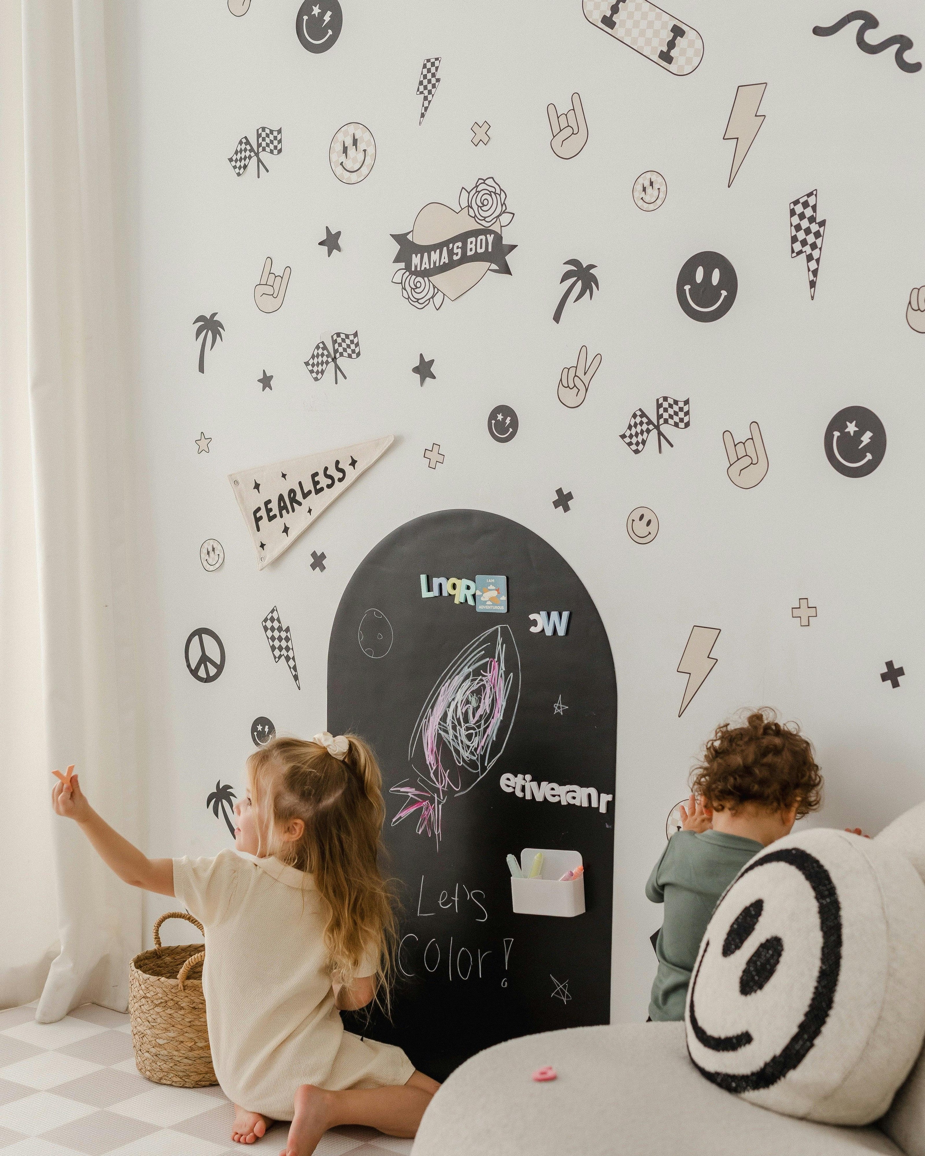 Peel & Stick Fabric Wall Stickers