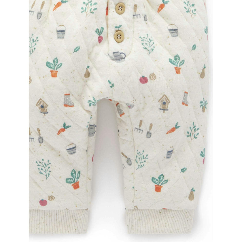 Quilted Track Set Veggie Patch Print