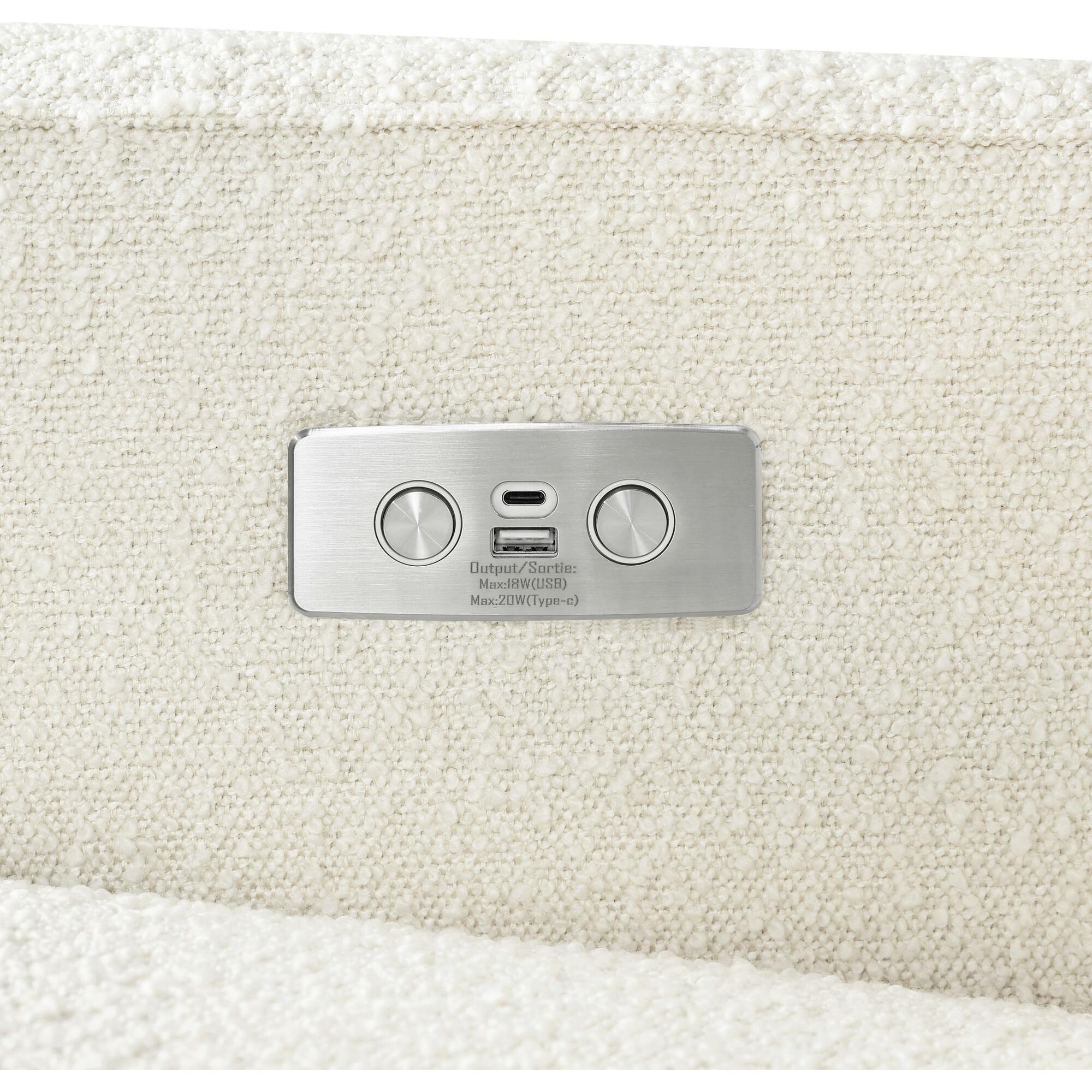 Sigi Electronic Recliner & Glider With USB Port